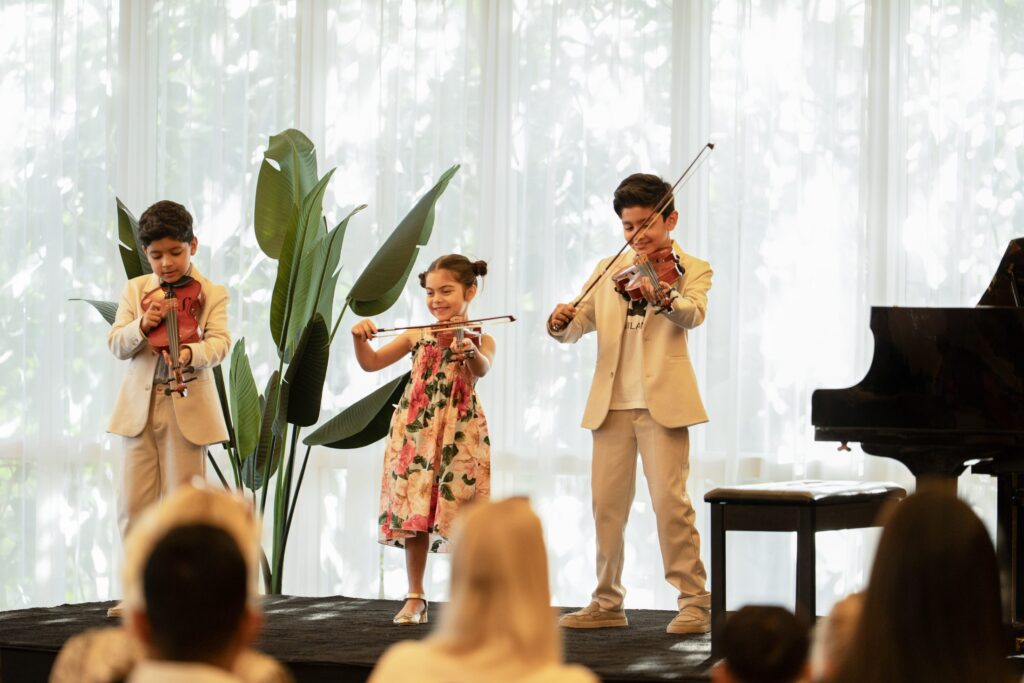 MJ Strings Music Studio student concert in Dubai