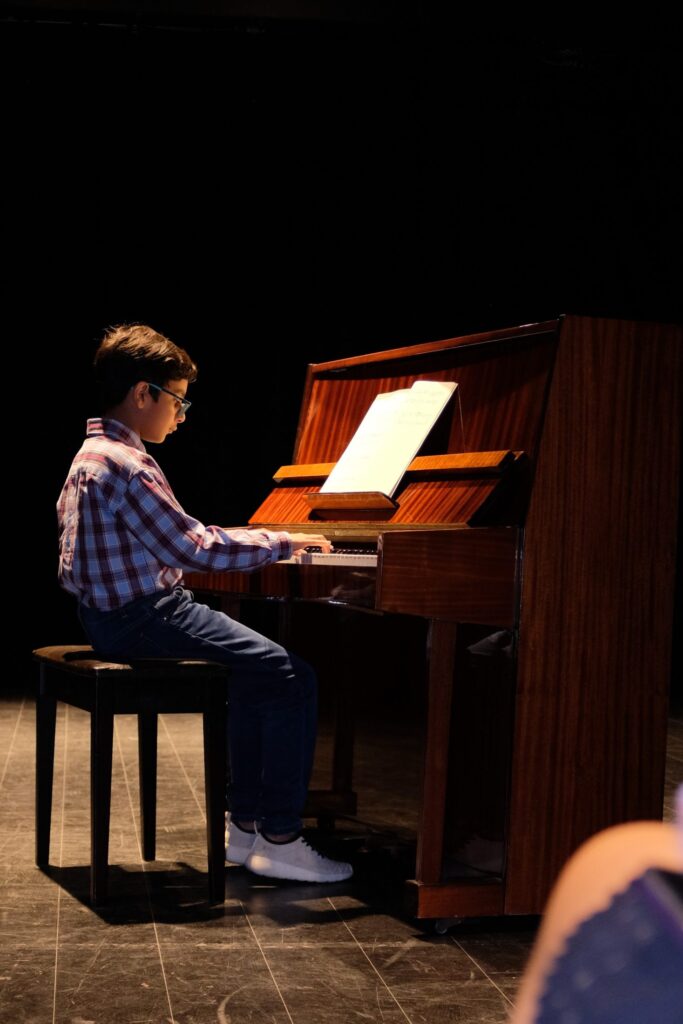 Private music lesson performance at MJ Strings in Dubai
