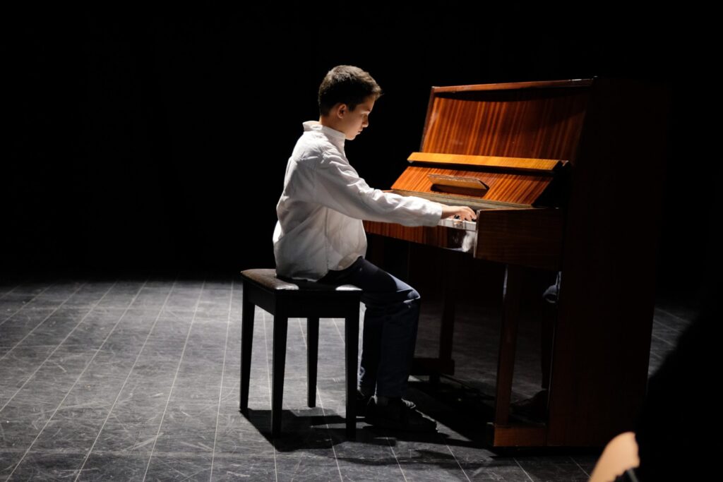Private music lesson performance at MJ Strings in Dubai
