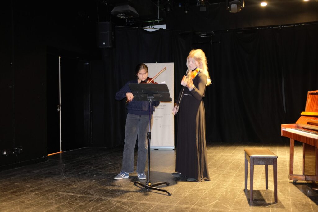 Private music lesson performance at MJ Strings in Dubai