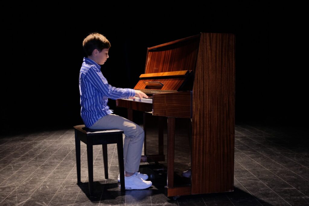 Private music lesson performance at MJ Strings in Dubai
