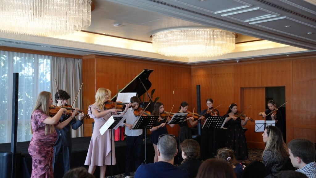 Private music lesson performance at MJ Strings in Dubai